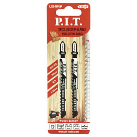 Пилка для лобзика по дереву P.I.T. T144DP (чистый рез) 75мм (AJSB-T144DP)