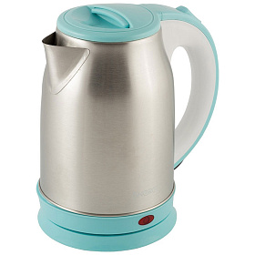 Чайник эл. ENERGY E-202 1,5кВт (1,8л, диск) стальной бело-голубой