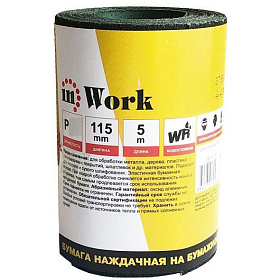 Бумага нажд. inWork в рулоне 5м, ширина 115мм, Р60