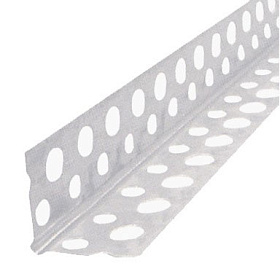 Угол ПВХ перфорированный 23х23х2,5м белый
