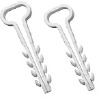 Хомут-дюбель 6-14мм.(100шт) белый для плоского кабеля