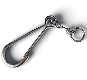 Карабин с вертлюгом 40мм 