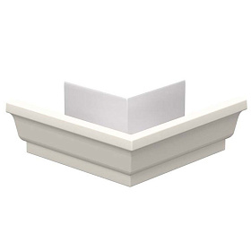 Угол желоба наружный белый 120х86 RAL9003
