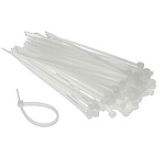 Хомут нейлоновый 2,5х200мм (100шт) белый