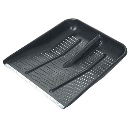 Лопата снеговая 470х470 перфорированная с оц планкой 