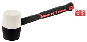 Киянка резиновая P.I.T. DRUA HHAF11-0016 (450/676 г, Ø56мм, черно-белая, фиберглас. рукоятка)