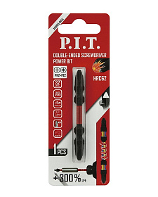 Бита ударная двусторонняя магнитная P.I.T. PH2-PZ2x65 мм, IMPACT, торсионная зона (ASDR03-065C)