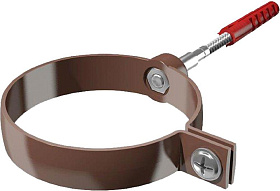 Хомут трубыТехноНИКОЛЬ ПВХ универсальный L=140мм , коричневый 