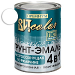 Грунт-эмаль  по ржавчине белая быстросохнущая ВИТ color/ВИТ колор  0,8 кг.