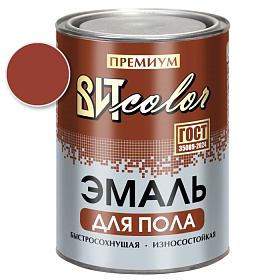 Эмаль д/пола красно-кор. быстросохнущая ВИТ color/ВИТ колор   0,8 кг.