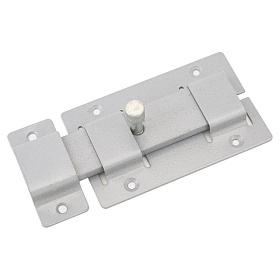 Засов накладной Секрет Киров ЗД-02 плоский серый металлик 