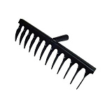 Грабли витые 12 зуб. эмаль б/ч ГВ-12 (2мм) (36см) 