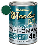 Грунт-эмаль  по ржавчине зеленая быстросохнущая ВИТ color/ВИТ колор  0,8 кг.