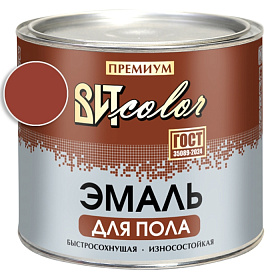 Эмаль д/пола красно-кор. быстросохнущая ВИТ color/ВИТ колор   1,9 кг.