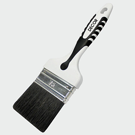 Кисть Black White для финишных работ 50х15мм, темн. ворс, 2К ручка