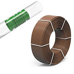 Капельная трубка коричневая стенка 1,2мм, труба-@16 капельница 2л/ч через 20см-400м/бух