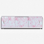 Экран д/ванны цветной пластик 1,7 м нежно-роз. мрамор 20