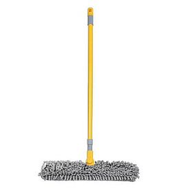 Швабра микрофибра, 125х40 см, серая, телескопическая ручка, двусторонняя, лапша, Мультипласт, Мамонт