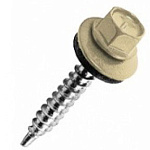 Шуруп кровельный 5,5х25мм оцинк. слоновая кость (1014) 250 шт