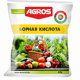Удобрение Борная кислота 40гр.