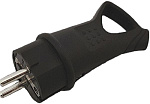 Вилка эл. прямая каучук с ушком 2Р+Е 16А 250В IР44 VKL electric