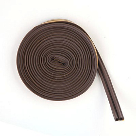 Уплотнитель-самокл. д/окон Р-профиль (резиновый) корич. 10м 