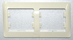 Рамка 2-м Glossa горизонт. беж. SchE GSL000202