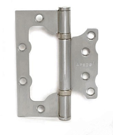 Петля накладная 100х75-В2-Steel-NIS АРЕСS никель без врезки