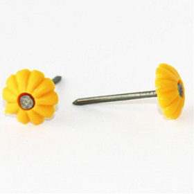 Гвозди  25х1,6 (50 шт) мебельные желтые