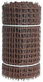 Сетка садовая квадратная 33х33 (0,5х20)  ПРОФИ коричневая