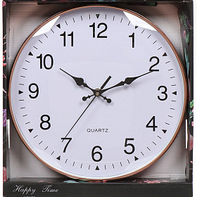Часы настенные 30см Классика белые Y4-3345