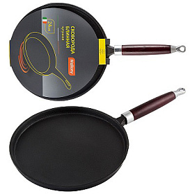 Сковорода блинная чугунная PCIF-24, диам - 24 см, в конверте,  промасл. покрытие