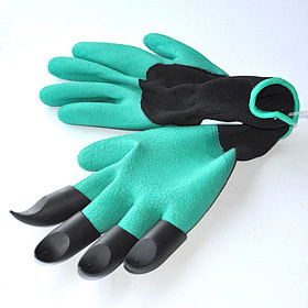 Перчатки садовые с когтями