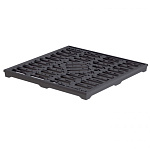 Решетка чугунная для дождеприемника 300х300 "капля" В125 (32814)