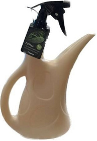 Лейка  1,5 л с опрыскивателем пульверизатором (бежевый светлый цвет)