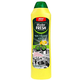 Чистящий крем Master FRESH Аромат лимона,  500 мл.