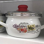 Кастрюля эмал.  1,5л сфера Прованс 1-2415112