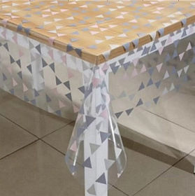 Клеенка столовая 1,4х20м. Сильвано прозрачная RFМ-1275С