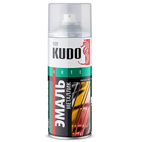 Эмаль аэрозольная "KUDO" унив., алюминиевая, 520мл.