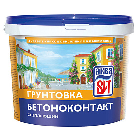 Грунтовка ВАК-02-Б "Бетоноконтакт сцепляющий", АкваВИТ 5 л (ведро)