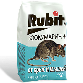 Яд.хим. Рубит Зоокумарин+ зерновая смесь 400г