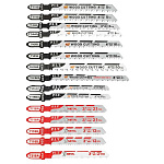 Набор пилок для лобзиков P.I.T. ADVANCE 16 шт, дерево/металл/фигурный рез, блистер (AJSB01-0016)