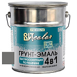 Грунт-эмаль  по ржавчине темно-серая быстросохнущая  ВИТ color/ВИТ колор  4 кг.