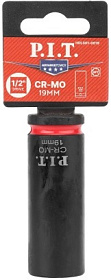 Головка торцевая ударная P.I.T. ADVANCE HDLS01-0019 (HEX 19мм, 1/2", макс. 240Нм, 52х78мм, 42CrMo)