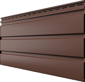 Планка софит каштан без перфорации ТН 3м