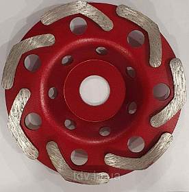 Чашка шлифовальная алмазная Бумеранг 125*22,23мм Hardcore