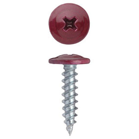 Саморез 4,2х25мм с пресс-шайбой, наконечник острый (70 шт) вишня RAL3005