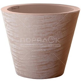 Горшок для цветов 3л Кашемир 19х16см мокко