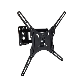 Кронштейн для ТВ наклонно-поворотный LEBEN 14"-55", 50х50 до 400х400мм, до 45кг.  