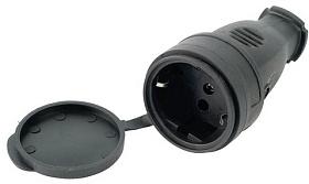 Штепсельный разъем с/з  каучук 16А 250В IР44 VKL electric
